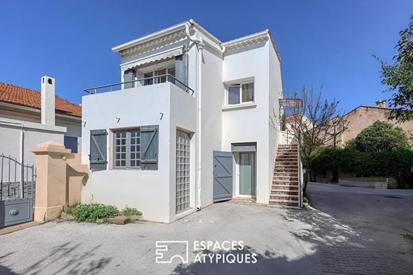 Maison de village esprit contemporain et plages à pieds