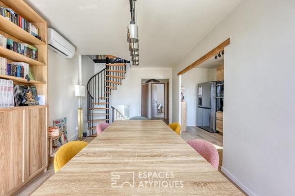 Maison de village esprit contemporain et plages à pieds