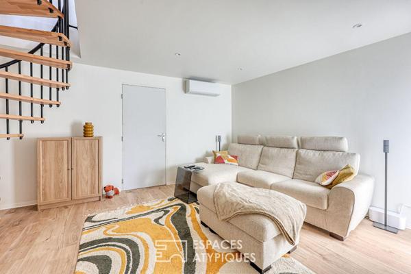 Maison de village esprit contemporain et plages à pieds