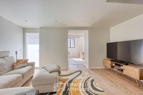 Maison de village esprit contemporain et plages à pieds