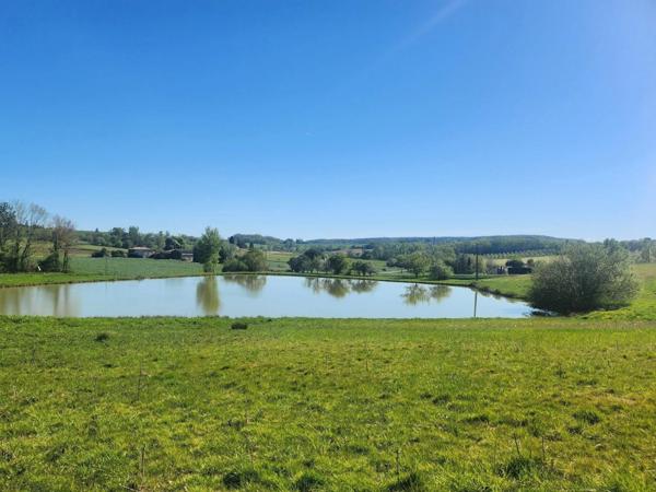 Terrain de loisirs avec étang de pêche en campagne - à vendre - VILLENEUVE SUR LOT (47)