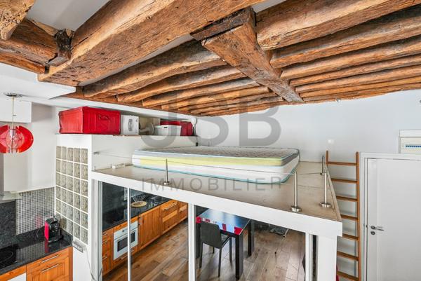 PARIS 2eme - SENTIER / CLERY - GRAND STUDIO AVEC MEZZANINE - 28 M2
