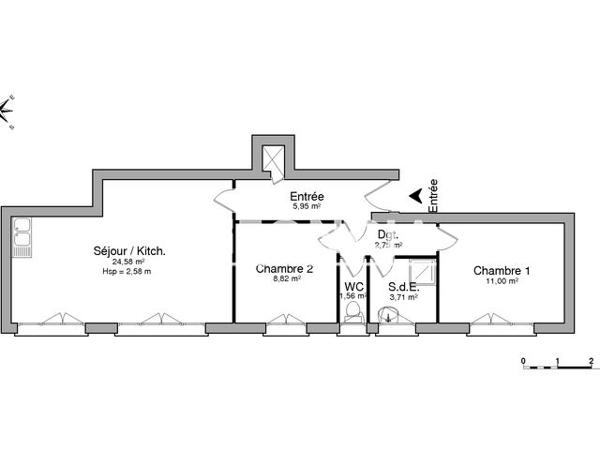 Location Appartement 3 pièces 58.37 m² - 7 RUE DU RHONE Bourg-les-valence 26500