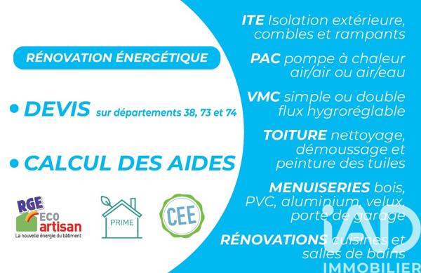 Maison à vendre 5 pièces 100 m² Vizille