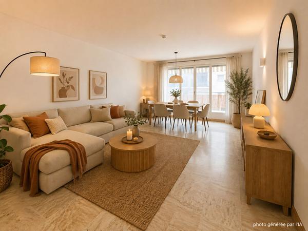 LE CANNET - SPACIEUX 4 PIÈCES DE 115 m² AVEC GARAGE ET CAVE