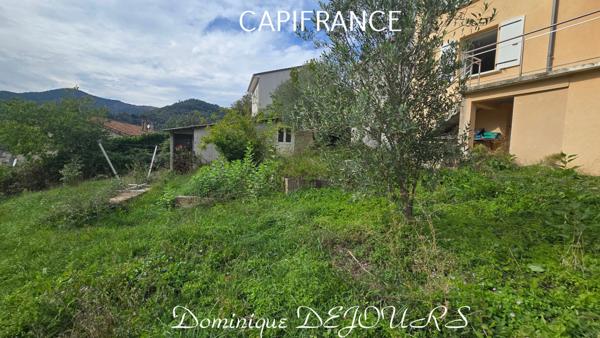 Ardèche, St Sauveur de Montagut, maison de 74m², 3 chambres, garage, caves, terrain 500m². Exposition sud, vue dégagée.