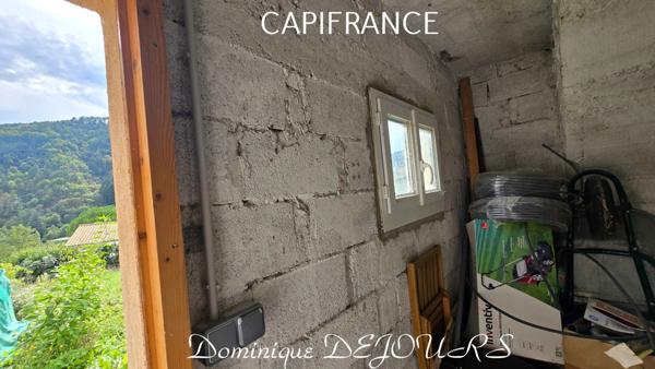 Ardèche, St Sauveur de Montagut, maison de 74m², 3 chambres, garage, caves, terrain 500m². Exposition sud, vue dégagée.