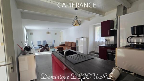 Ardèche, St Sauveur de Montagut, maison de 74m², 3 chambres, garage, caves, terrain 500m². Exposition sud, vue dégagée.