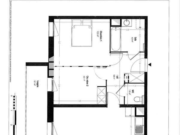 Location Appartement 3 pièces 60.5 m² - 5 BIS VOIE NOTRE DAME DE LORETTE Arras 62000