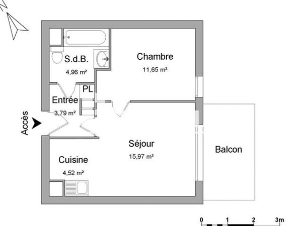 Location Appartement 2 pièces 40.9 m² - 38 AVENUE LAGACHE Villemomble 93250