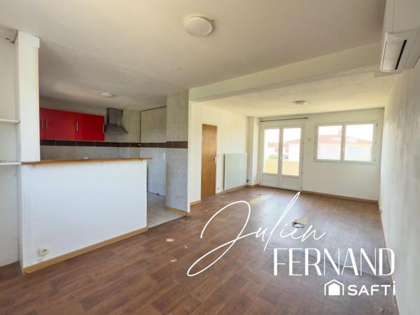 Maison de ville sur 3 niveaux avec garage & jardin