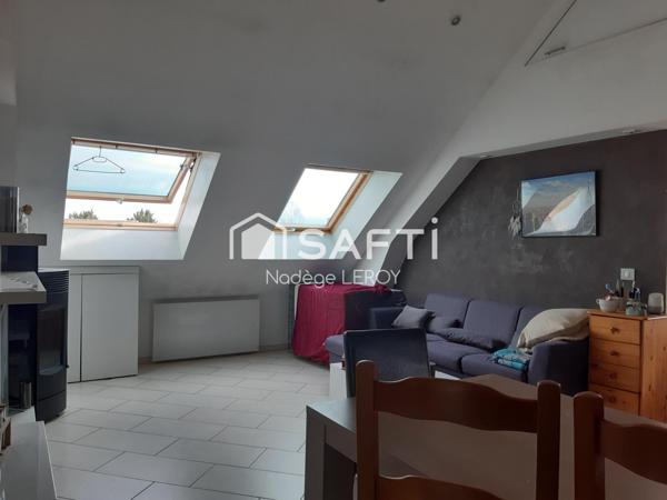 Appartement 2 chambres avec parcelle de terrain