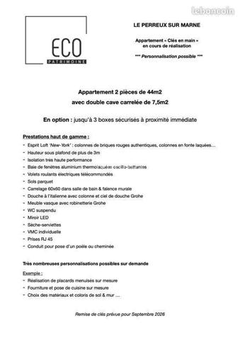 T2 "Esprit loft" refait à neuf