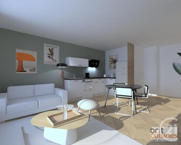 Appartement T2 à vendre  2 pièces - 44,38 m2 BREST - 29