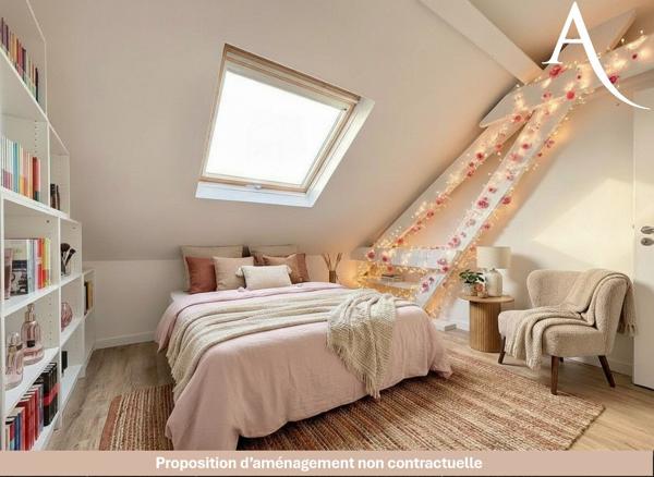 TERVILLE en dernier étage - T3 rénové (94m²) faibles charges - coup de coeur