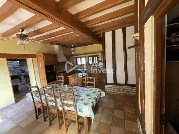 Longère rénovée 4 chambres – 177 m² + dépendances – Terrain 5 307 m² avec bois et piscine