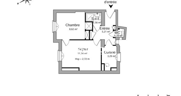 Location Appartement 2 pièces 30.8 m² - Levallois-perret 92300