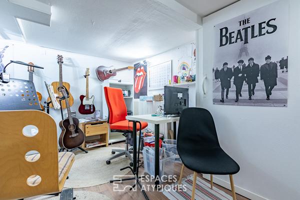 Maison de ville rénovée avec terrasse en centre ville de Crépy-en-Valois
