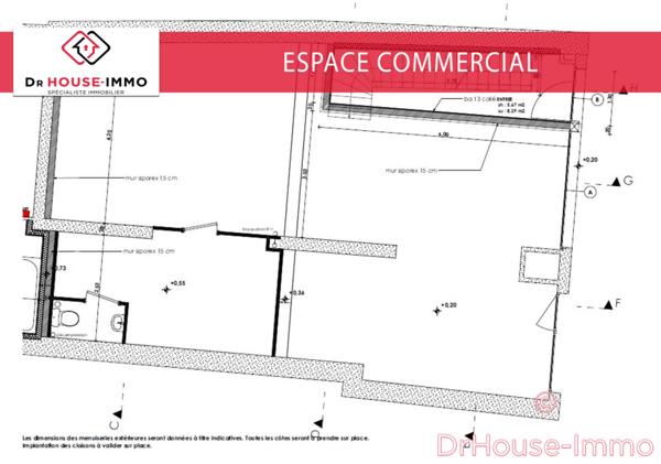 Commerce à vendre 2 pièces de 80 m²