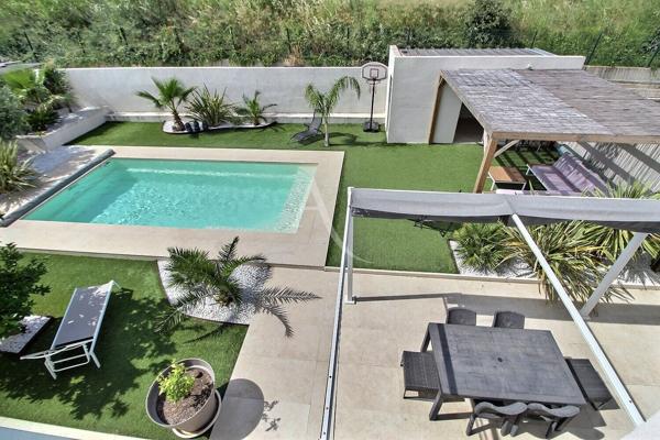 À VENDRE PERPIGNAN SUD OUEST- VILLA CONTEMPORAINE DE 2021 AVEC PISCINE + APPRTEMENT T2 INDÉPENDANT