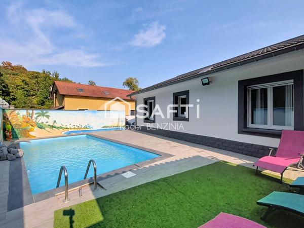 MOUTIERS RARE ! PLAIN PIED F5 PISCINE