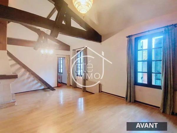 STE FOY : cœur de la Bastide, appartement T3 de 79 m² à moderniser 2 garages en RDC