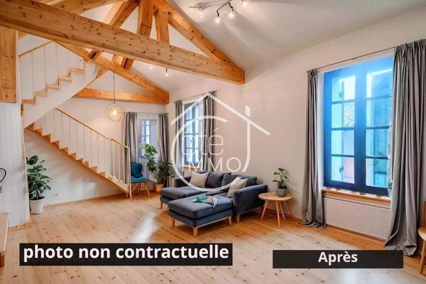 STE FOY : cœur de la Bastide, appartement T3 de 79 m² à moderniser 2 garages en RDC