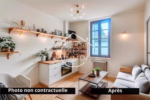 STE FOY : cœur de la Bastide, appartement T3 de 79 m² à moderniser 2 garages en RDC