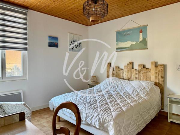 Villa à vendre Taussat-Les-Bains. Le charme d’une maison basco-landaise rénovée à Taussat, 3 chambres et la plage du Bassin à seulement 400 mètres LANTON TAUSSAT