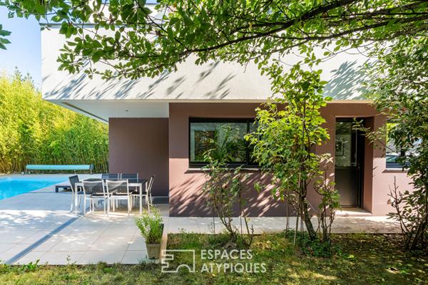 Sublime contemporaine – piscine, patio et terrasses à deux pas de Nantes