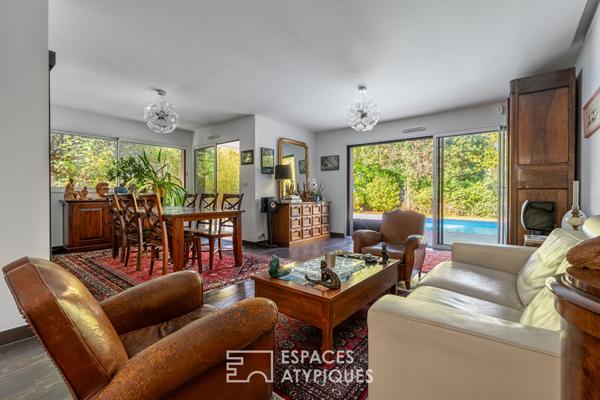 Sublime contemporaine – piscine, patio et terrasses à deux pas de Nantes