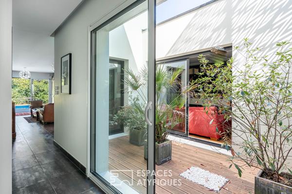 Sublime contemporaine – piscine, patio et terrasses à deux pas de Nantes