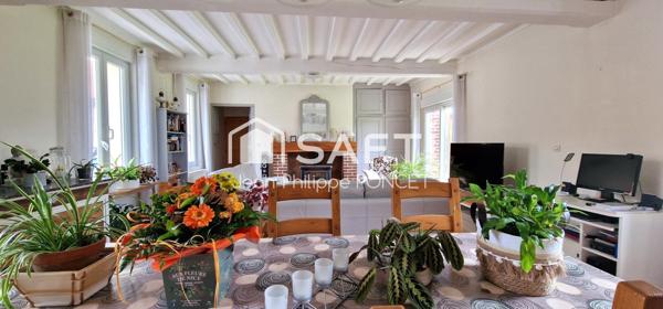 Ancien corps de ferme, jardin, garage et 4 chambres