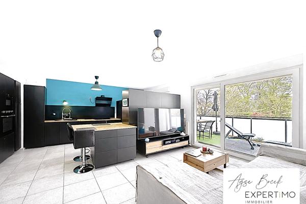 Sérézin-du-Rhône (69360) A vendre appartement T3 récent avec ascenseur, balcon et stationnement – Résidence sécurisée (2022)