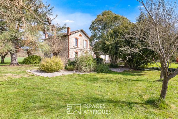 Ancienne ferme rénovée avec loft au coeur des vignes