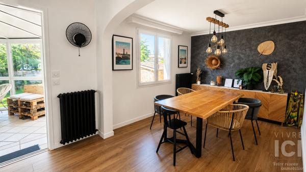 THOUARÉ-SUR-LOIRE Maison rénovée avec goût, 140 m², superbe jardin sans vis-à-vis