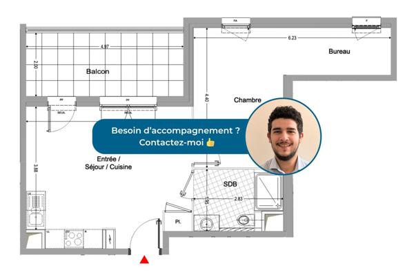 Appartement à vendre 2 pièces 45 m² Marseille 8