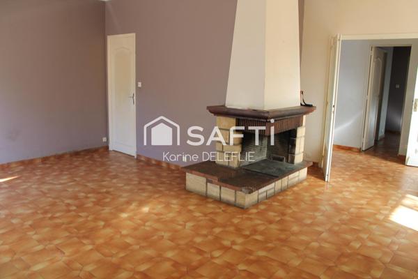 Maison T4 sur terrain de 1350m2. Au calme et sans à vis...