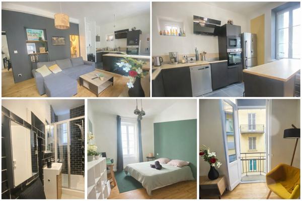 03200 VICHY APPARTEMENT MEUBLÉ 4 PIÈCES AVEC BALCON AVEC CAVE COEUR DE VILLE