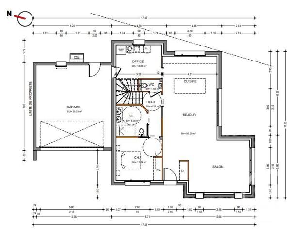 maison à vendre  7 pièces - 166,11 m2 CHATEAUBOURG - 35