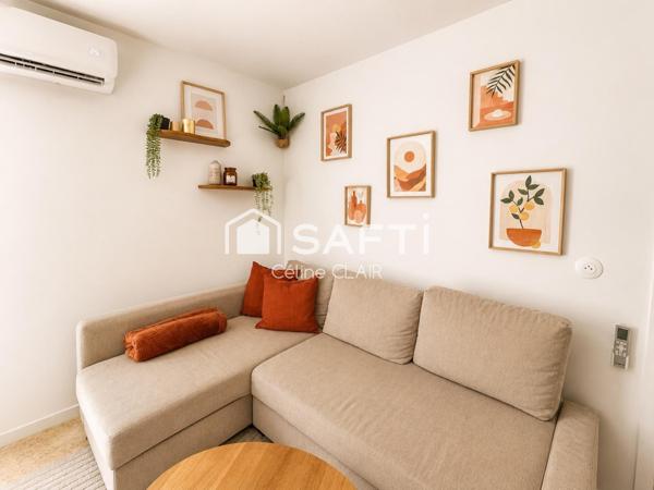 Appartement T3 rénové avec cour intérieure