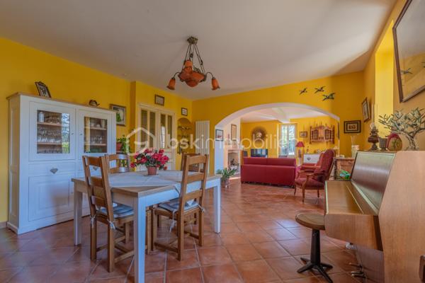 La Ferme Montbord, autrefois reconnu comme étant un lieu de halte incontournable pour les voyageurs au long cours, devrait séduire tous les amoureux du style mas et bastide. 

Avec ses 208 m2 habitables environ implantés sur une parcelle de plus de 1000 m2, son environnement à la fois champêtre et proche de toutes les commodités raviront ceux qui sont à la recherche d'un lieu qui ne ressemble à aucun autre, désireux de vivre dans un lieu lumineux et chargé d'histoire.

*** L'AGENCEMENT *** 

Accessible par 2 entrées distinctes, une au sud et une au nord, le rez-de-chaussée comprend : 
- Une cuisine d'époque dans laquelle on soulignera l'importance accordée aux beaux matériaux, évier en pierre, plan de travail en pierre, piano de cuisson qui n'est pas sans rappeler une autre époque, éléments bâtis de cuisine. 
- Une arrière cuisine qui sert également de buanderie 
- Une grande pièce de réception où l'élément principal sera la belle cheminée en pierre parfaite pour les journées d'hiver 
- Une salle d'eau avec toilette 
- Un garage avec portail automatique

Accessible par de belles marches en bois, l'étage quant à lui dessert : 
- Un grand dégagement qui permet une circulation aisée pour chacun 
- 3 chambres dont certaines avec dressings 
- 1 chambre supplémentaire avec sa propre salle d'eau 
- 1 salle d'eau avec grande douche carrelée et double-vasque 
- 2 toilettes 
- 2 débarras offrant du stockage supplémentaire

*** L'EXTERIEUR *** 

Une terrasse côté sud, abritée par une pergola en fer forgé qui supporte une magnifique glycine ancienne, qui ne tardera pas à nous offrir ses fleurs violettes très caractéristiques
Une autre terrasse, à l'est, abritée et accessible également depuis l'arrière cuisine 
On appréciera les belles huisseries, les encadrements en brique rouge, le dallage en pierre des terrasses, entre autre.

*** LES EQUIPEMENTS *** 

- Chauffage et production d'eau chaude par chaudière au gaz de ville
- Cheminée dans le salon
- Tout à l'égout 
- Menuiseries en PVC double vitrage 
- Fibre optique 

Le charme de la Provence, un lieu comme il n'en existe peu, à un prix très attractif.