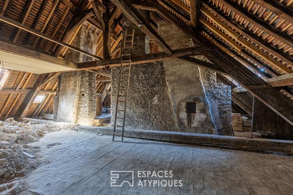 Plateau à aménager avec son garage dans un hôtel particulier du XVIIIe