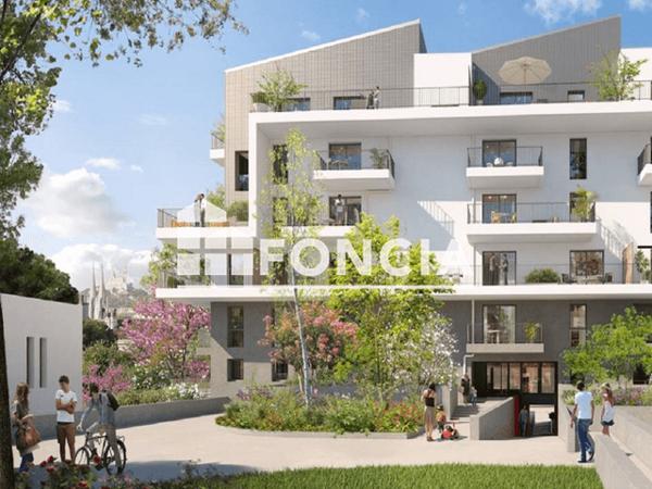 Location Appartement 3 pièces 57.79 m² - 2 ALLEE SIMONE GEBELIN Marseille 13001