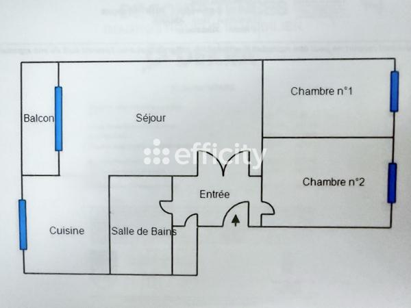 Appartement 3 pièces - 52 m²