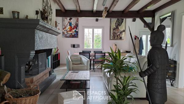 Propriété proche mer et golf intégrant un studio locatif