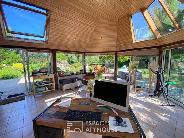 Propriété proche mer et golf intégrant un studio locatif