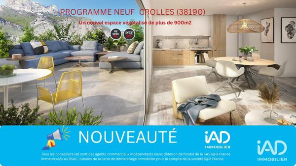 Appartement à vendre 3 pièces 70 m² Crolles