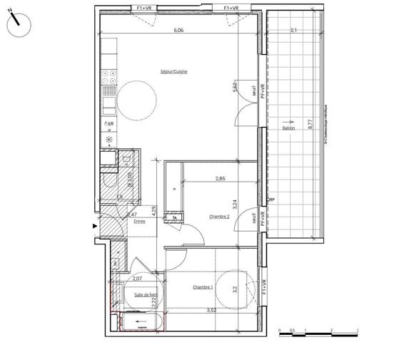 Appartement à vendre 3 pièces 70 m² Crolles