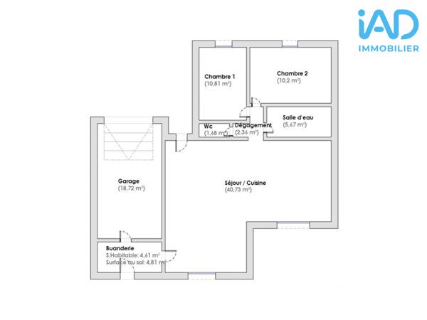 Location maison 3 pièces 76 m² Les Herbiers